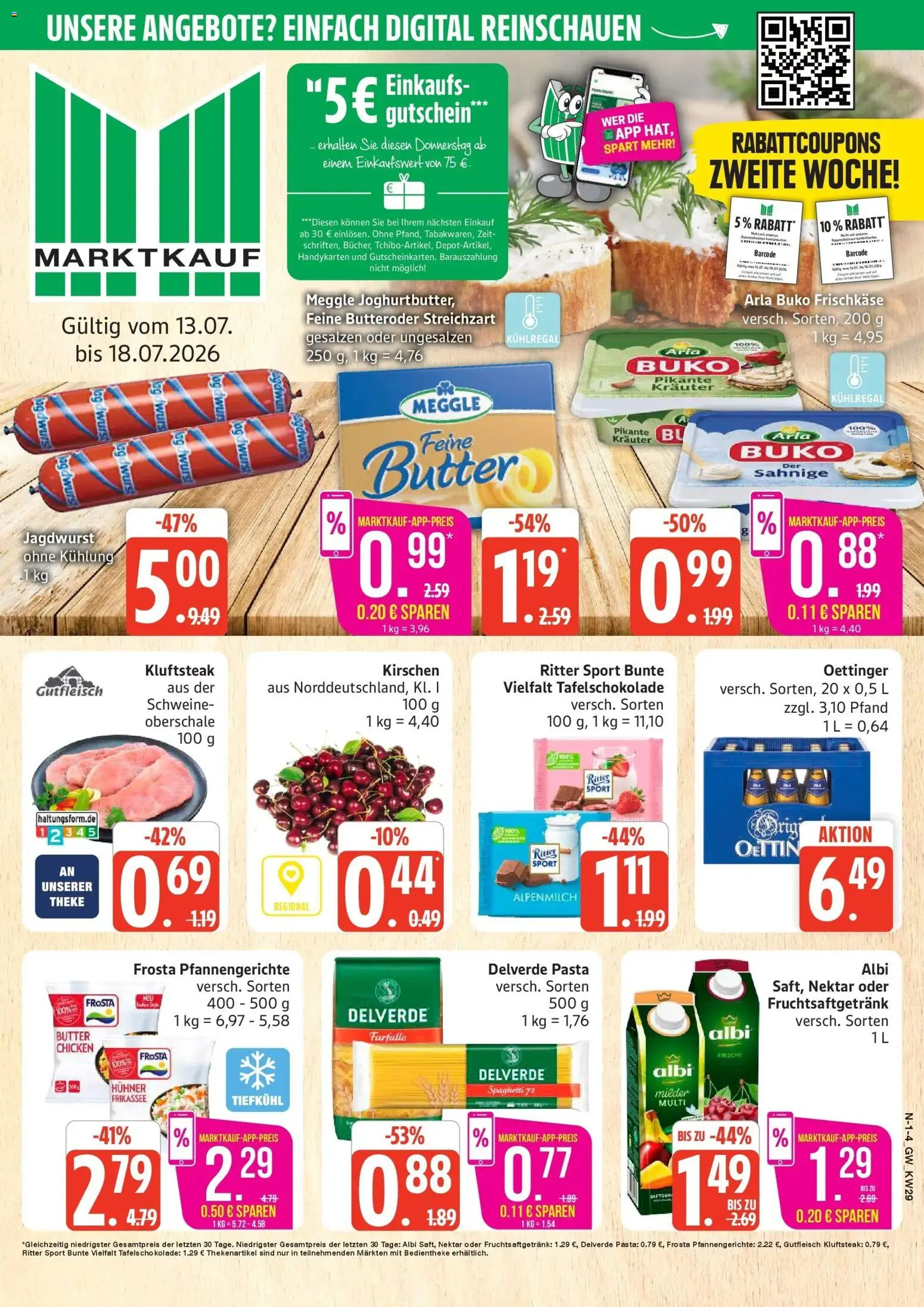 Vorschau von dem Prospekt des Geschäftes Marktkauf, gültig ab dem 13.07.2026