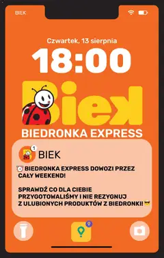 Pogląd gazetki "Biedronka gazetka - Biek" ze sklepu Biedronka ważnej od 13.08.2026