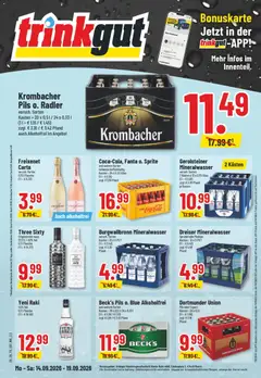 Vorschau von dem Prospekt des Geschäftes Trinkgut, gültig ab dem 14.09.2026