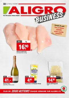 Vorschau des Merkblatts Aligro aktionen Business Chavannes, Matran, Genève, Sion vom Shop Aligro gültig von 10.08.2026 bis 15.08.2026