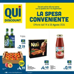Anteprima dell'opuscolo Qui Discount volantino dal negozio Qui Discount valido da 11/08/2026