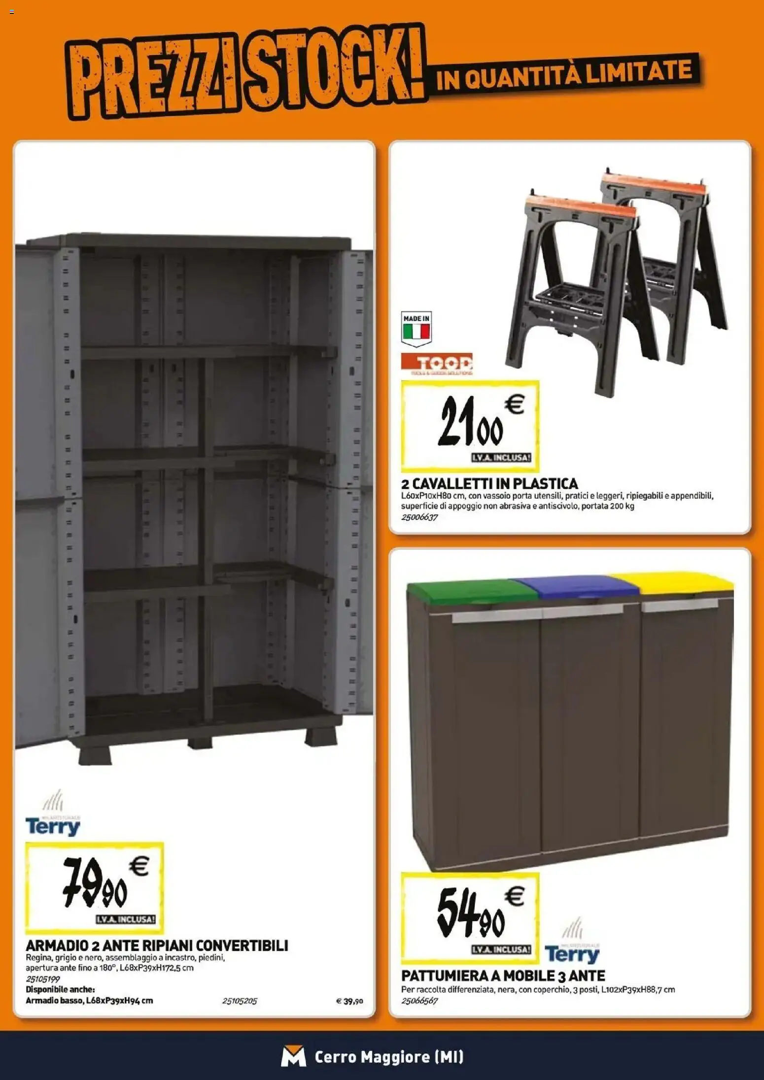 Anteprima dell'opuscolo TECNOMAT catalogo Cerro Maggiore dal negozio TECNOMAT valido da 29/10/2026 - Mobile, Armadio, Porta, Pattumiera, Vassoio