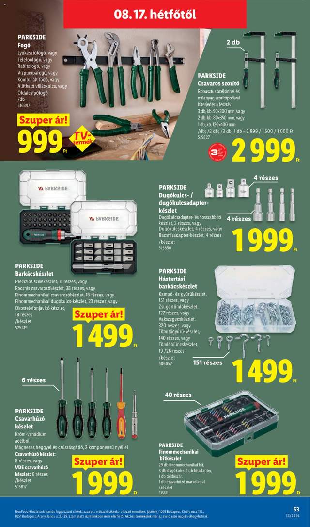 Új Lidl akciós újság 08.13.