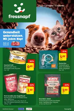 Vorschau von dem Prospekt des Geschäftes Fressnapf, gültig ab dem 27.08.2026