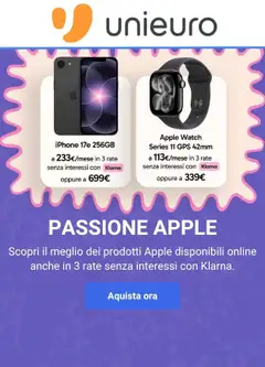 Anteprima del volantino Volantino Unieuro - Apple valido a partire dal 14.05.2026
