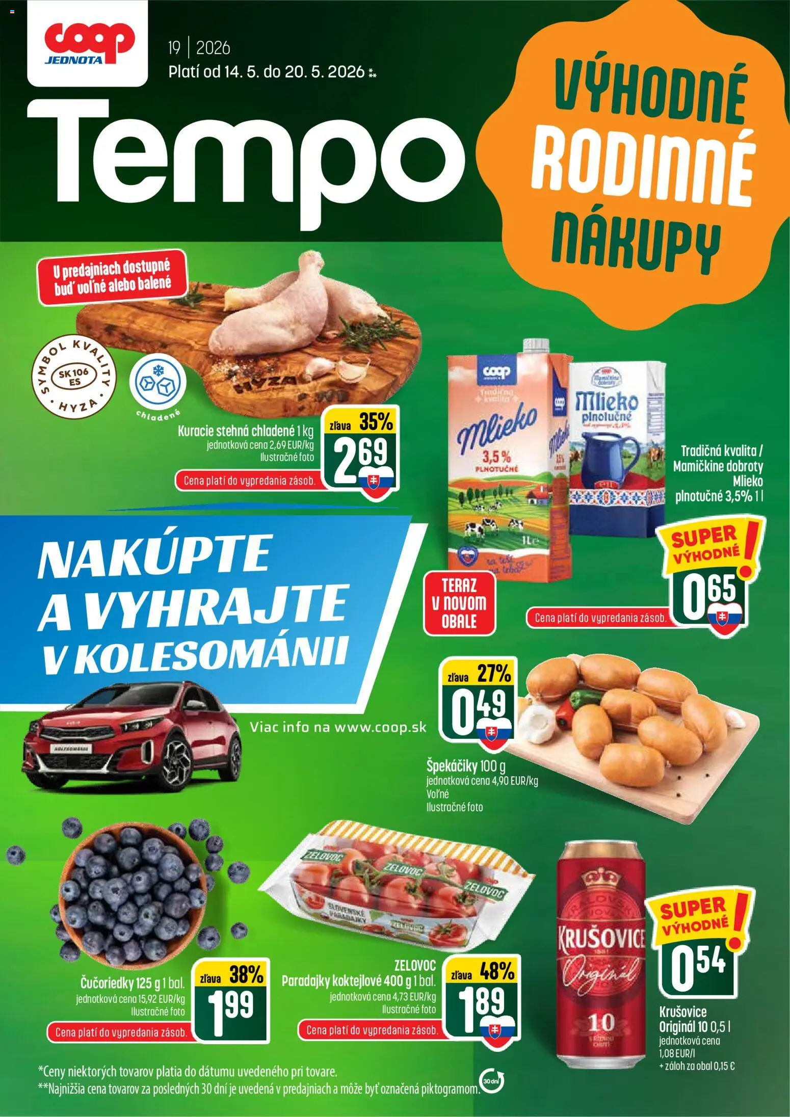 Náhľad COOP Jednota letáku platného od 14.05.2026