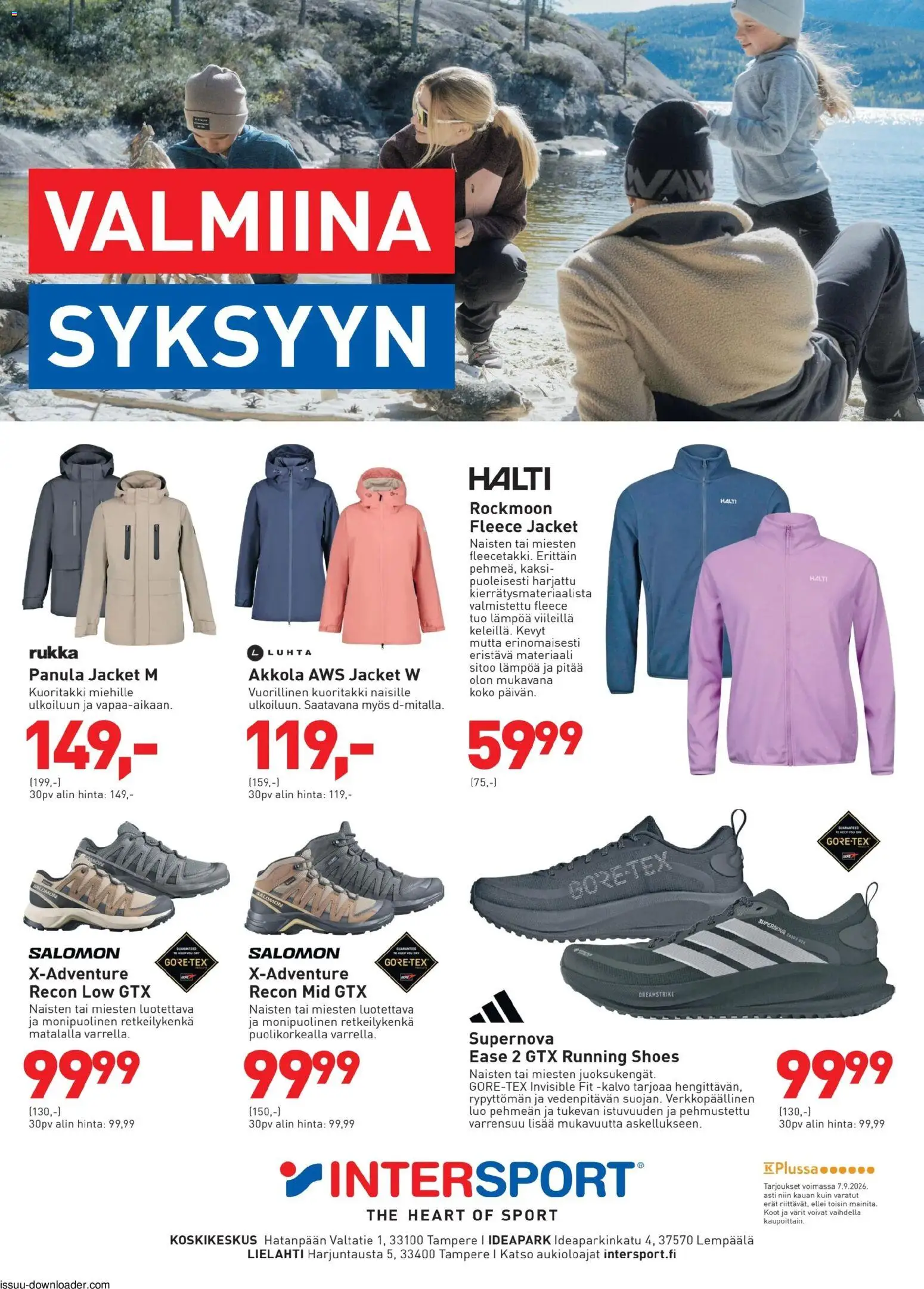 Kaupan Intersport Intersport tarjoukset esikatselu, voimassa 07/09/2026 - Kuoritakki