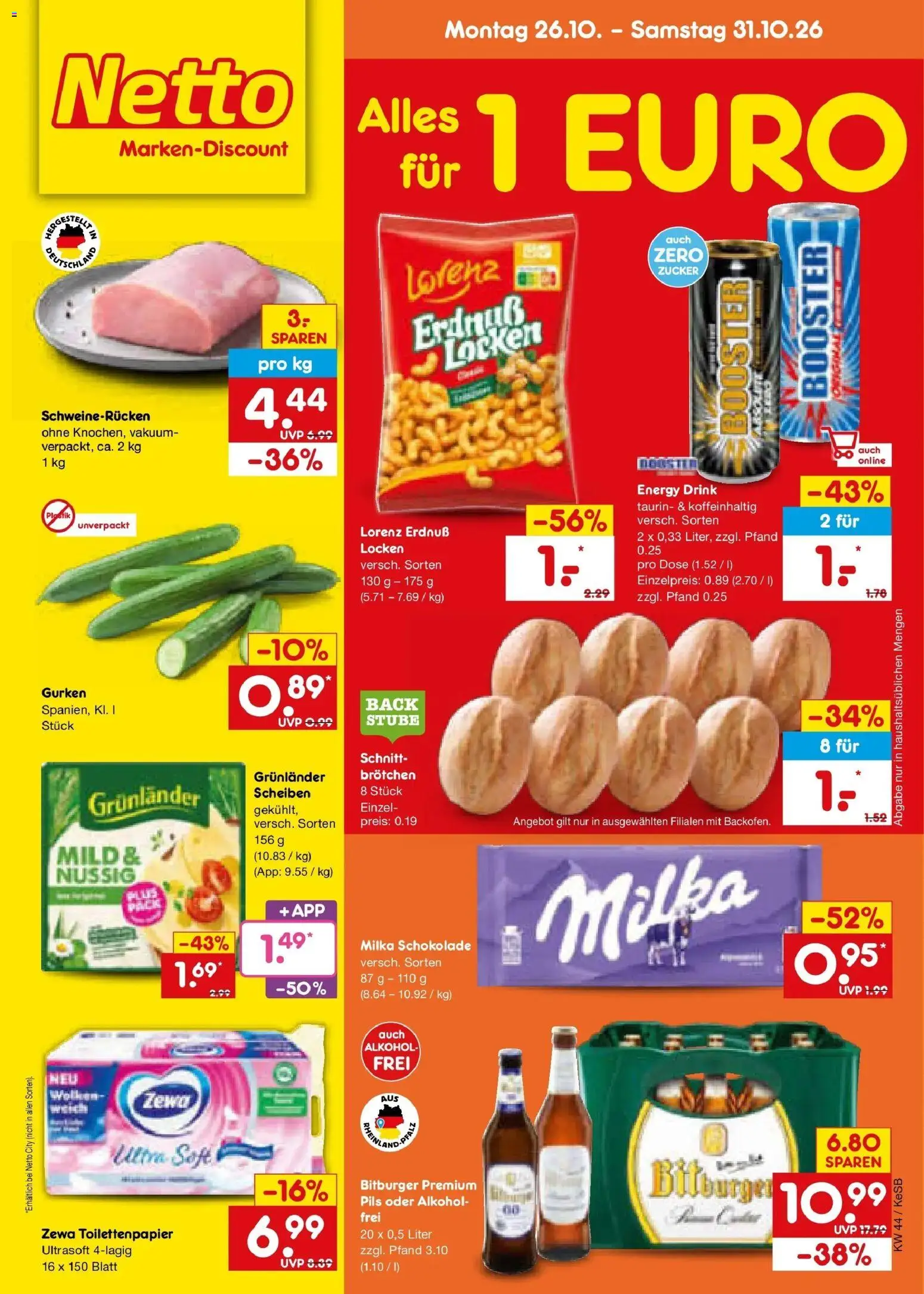 Vorschau von dem Prospekt des Geschäftes Netto Marken-Discount, gültig ab dem 26.10.2026