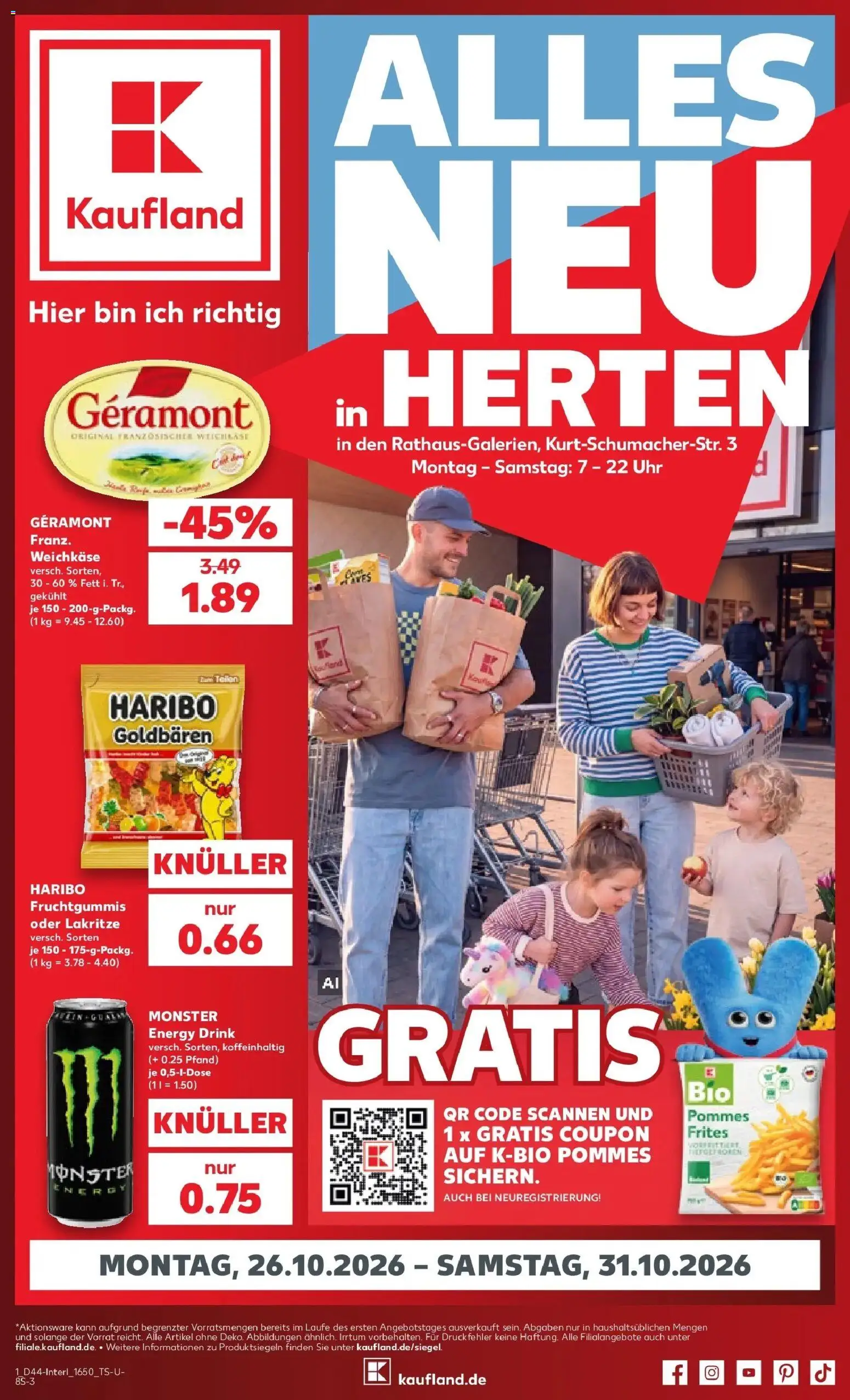 Vorschau von dem Prospekt des Geschäftes Kaufland, gültig ab dem 26.10.2026