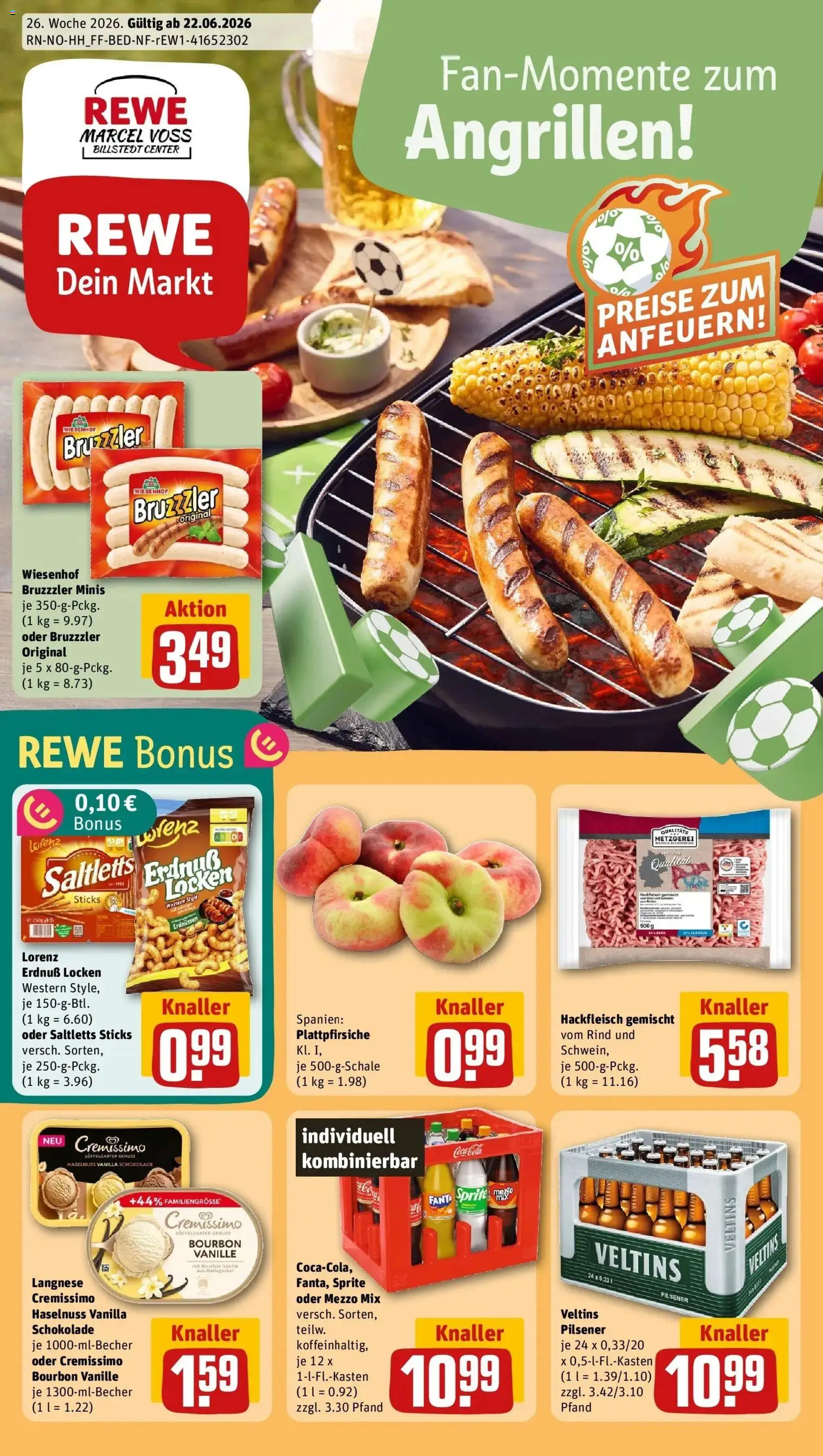 Vorschau von dem Prospekt des Geschäftes Rewe, gültig ab dem 21.06.2026