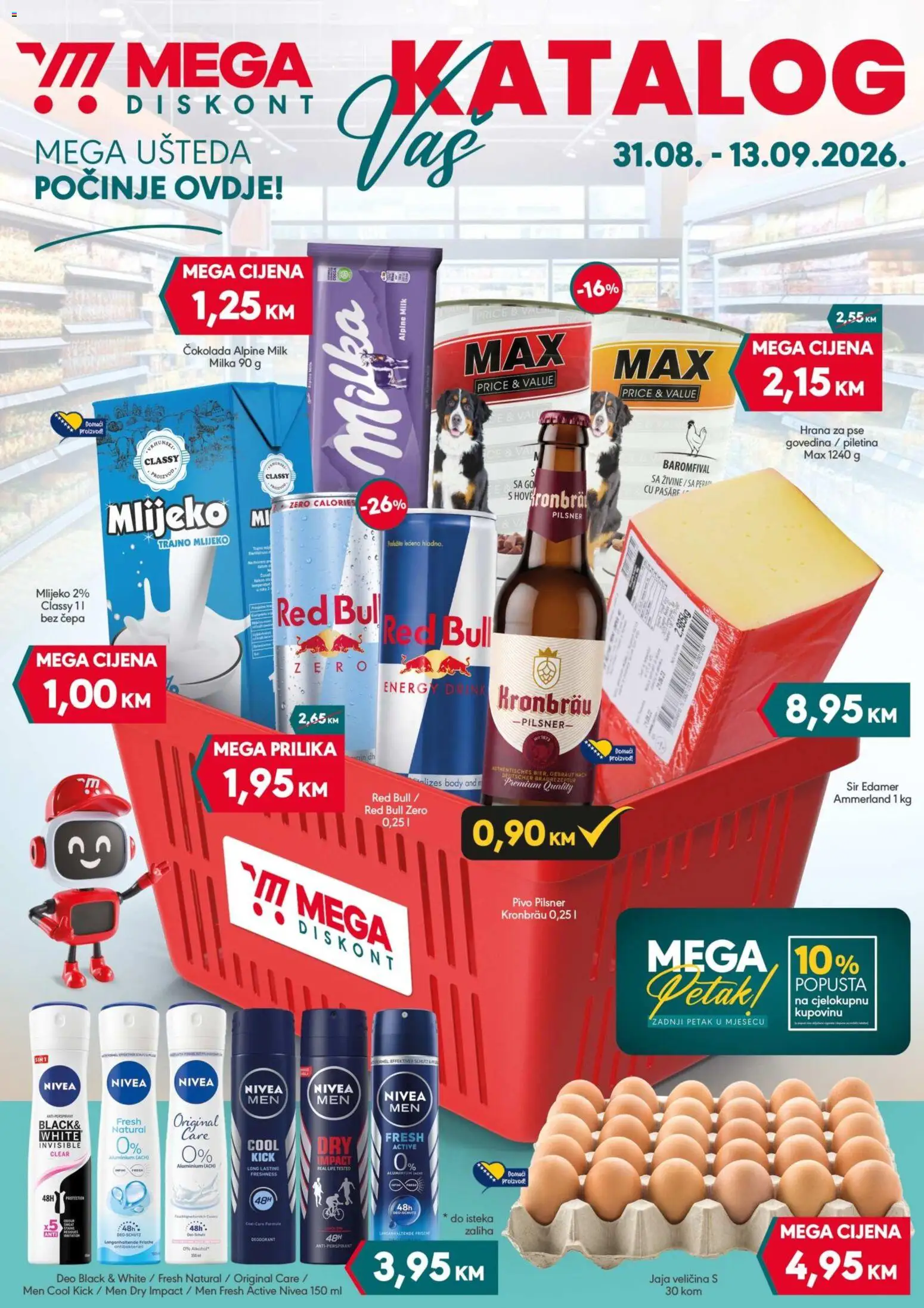 Pregled letka Mega Diskont katalog trgovine Mega Diskont vrijedi od 31.08.2026