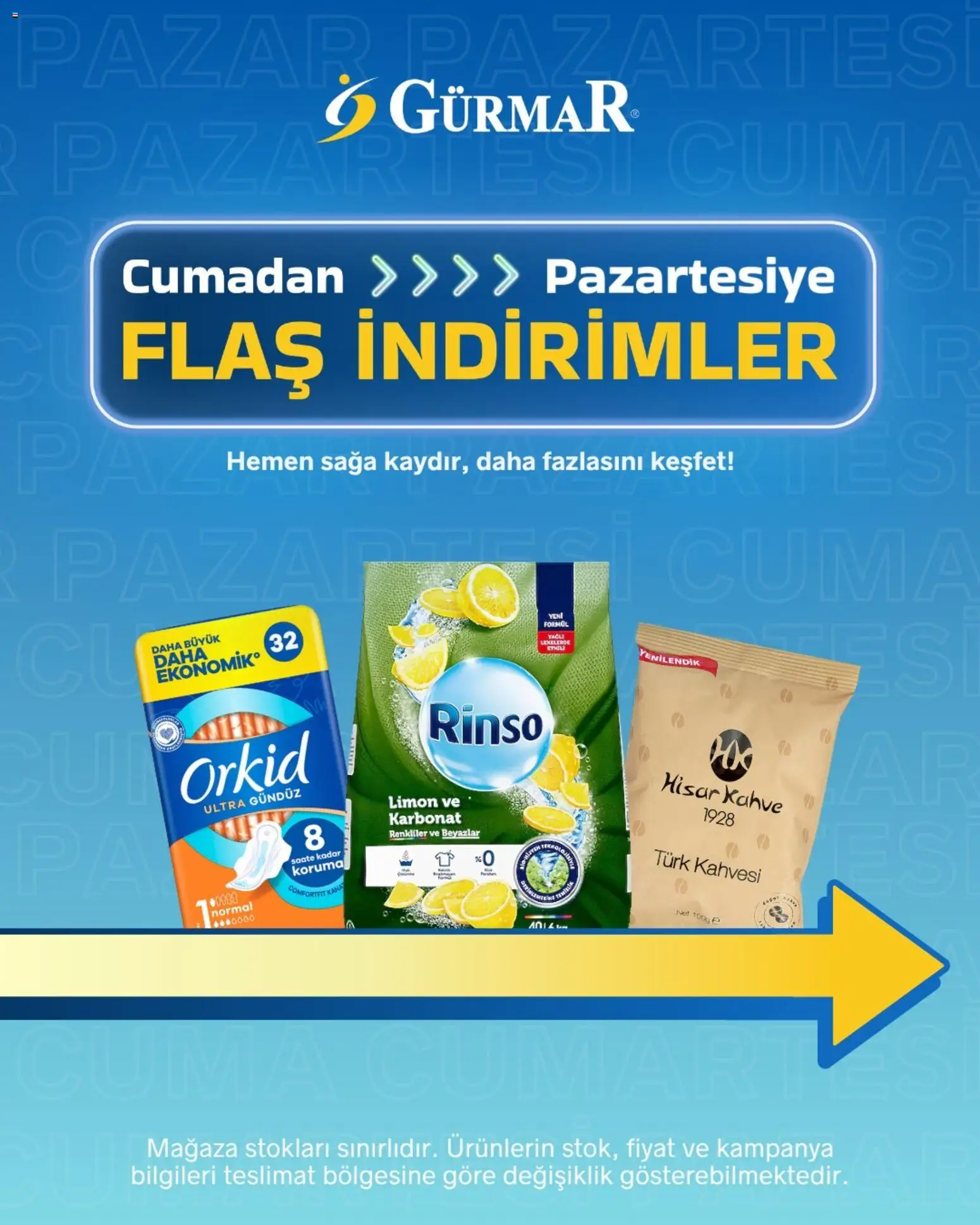 Gürmar Gürmar - Flaş indirimler 15.05.2026 - Broşürünün önizlemesi