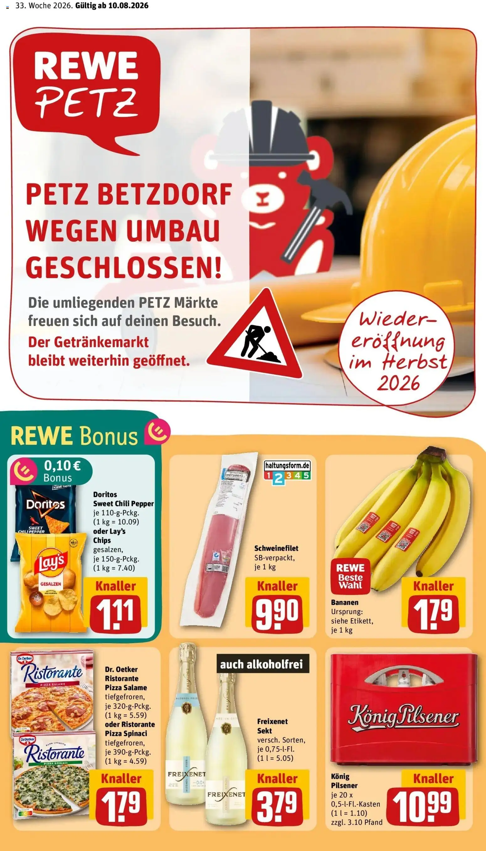 Vorschau von dem Prospekt des Geschäftes Rewe, gültig ab dem 10.08.2026
