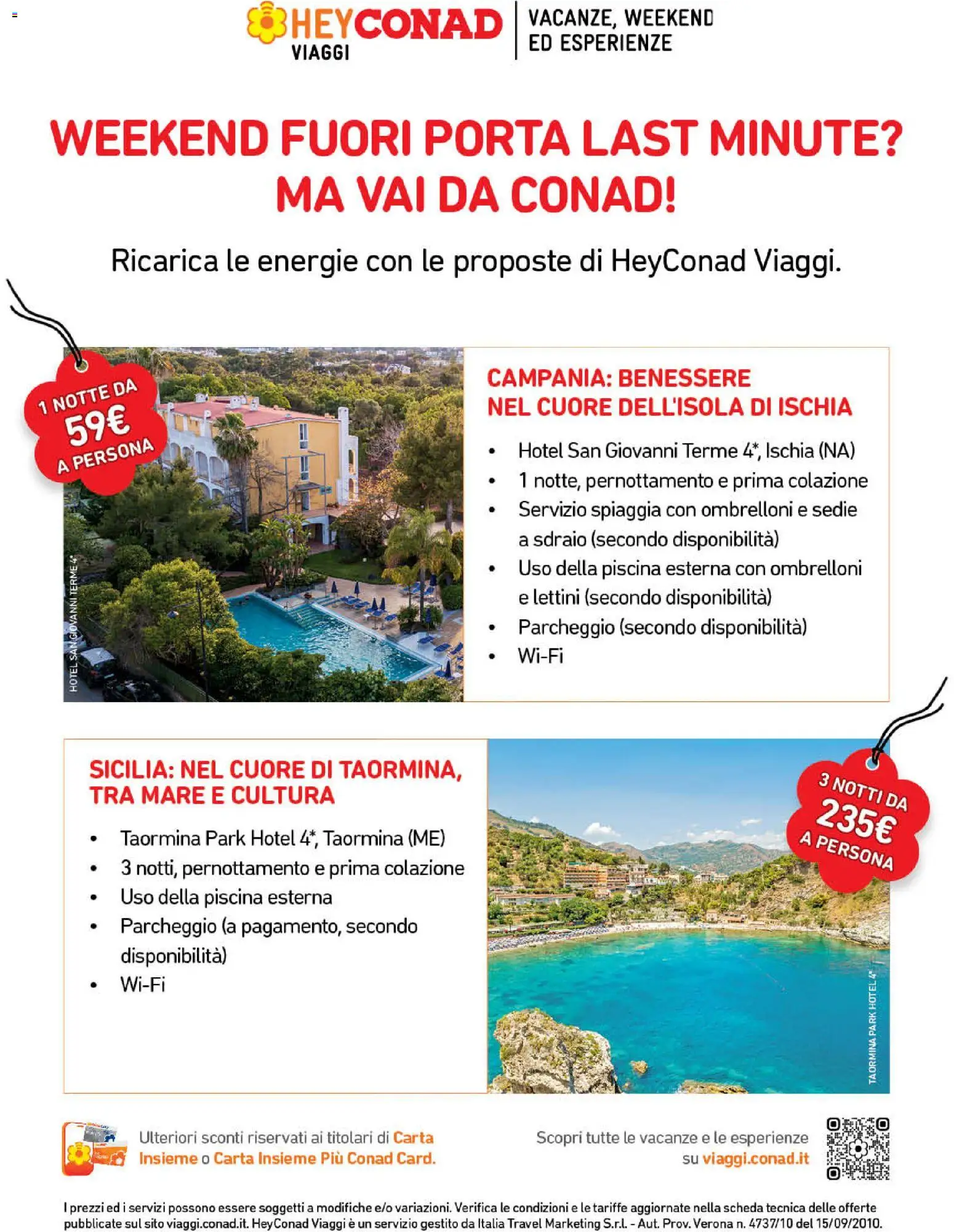 Anteprima dell'opuscolo Conad volantino Gourmet Lazio dal negozio Conad valido da 09/09/2026 - Piscina, Porta, Sdraio