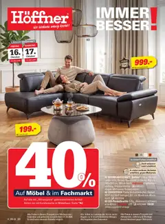 Vorschau von dem Prospekt des Geschäftes Höffner, gültig ab dem 14.10.2026