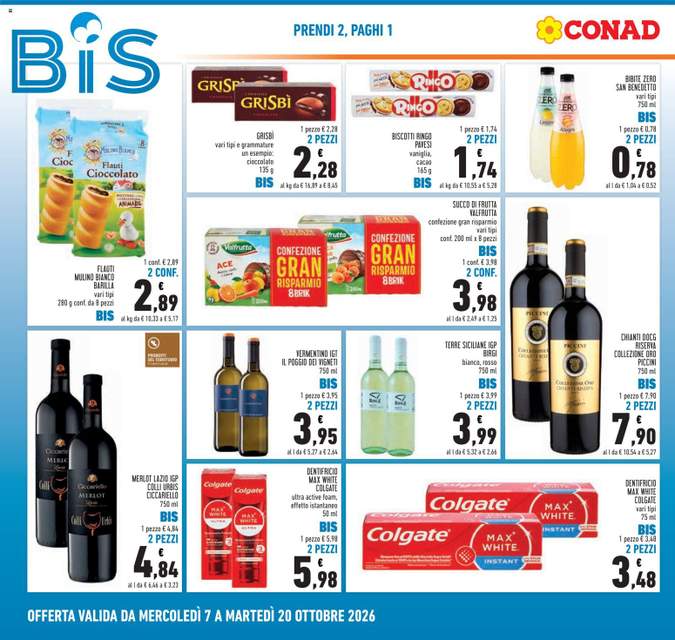 Nuovo volantino Conad dal 07/10