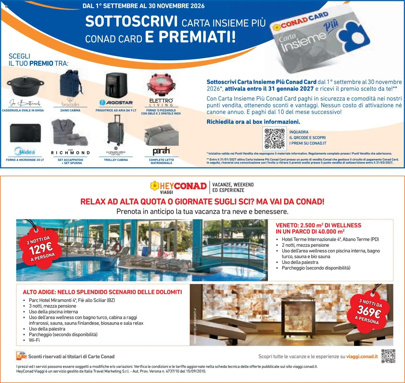 Anteprima dell'opuscolo Conad volantino Superstore Lombardia dal negozio Conad valido da 07/10/2026 - Piscina, Forno, Bagno, Zaino, Friggitrice, Spugna, Tè, Casseruola