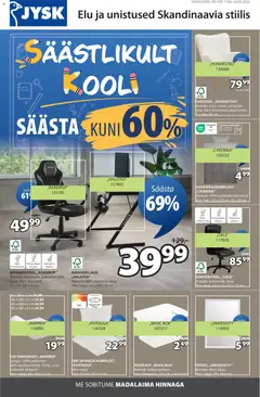 JYSK kliendilehe eelvaade alates 11.08.2026