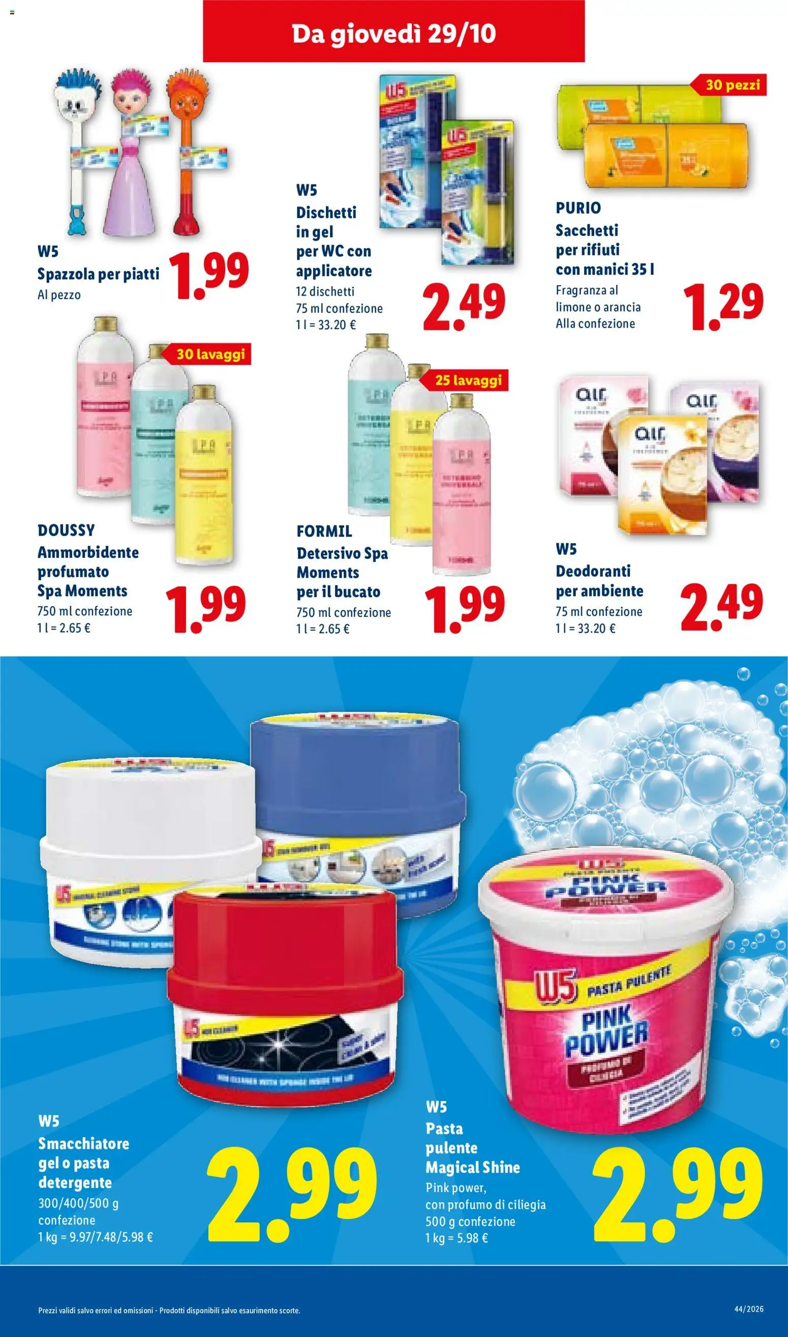 Anteprima dell'opuscolo Lidl volantino dal negozio Lidl valido da 29/10/2026