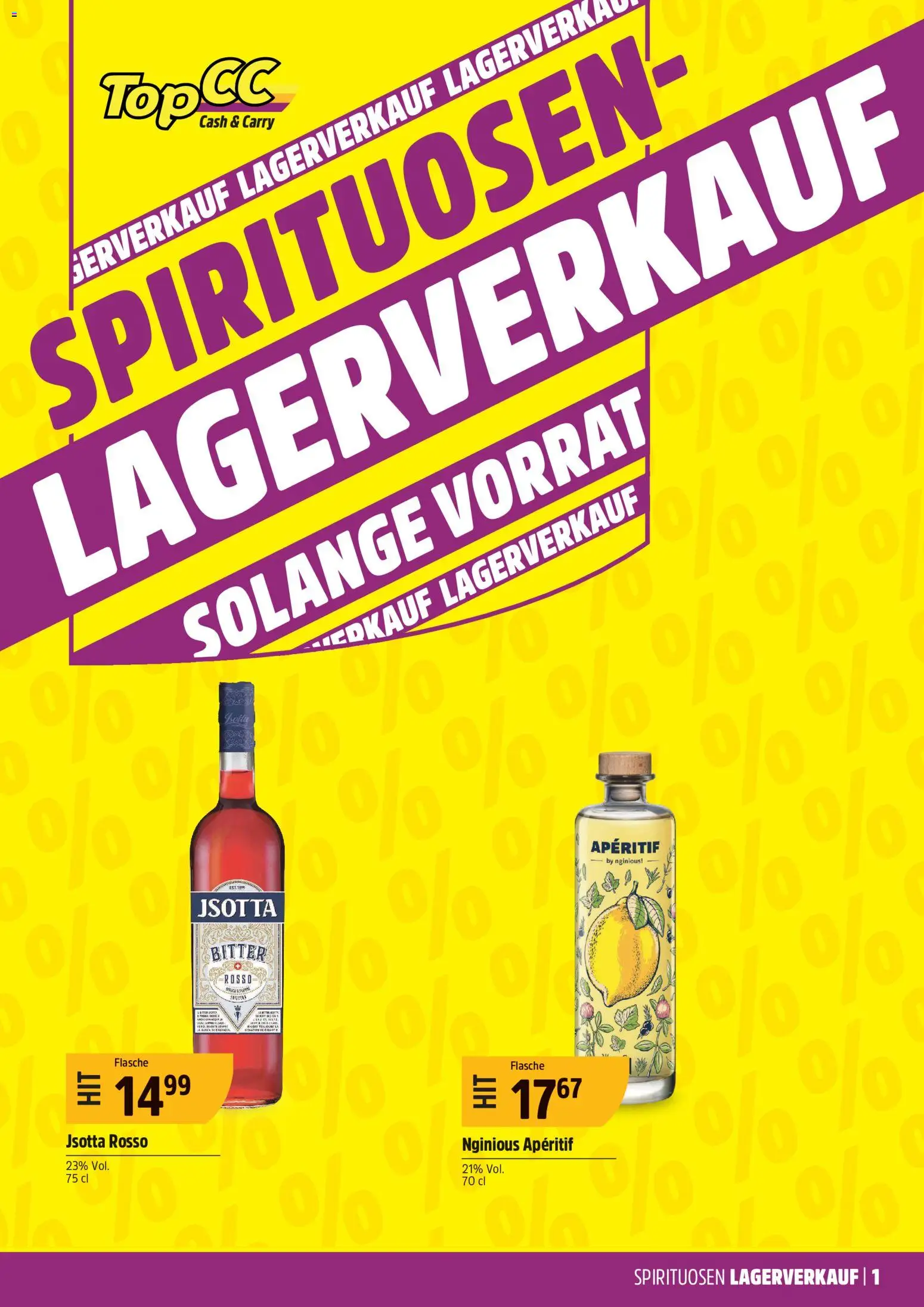 Vorschau des Merkblatts TopCC aktionen Spirituosen vom Shop TopCC gültig von 01.10.2026 bis 