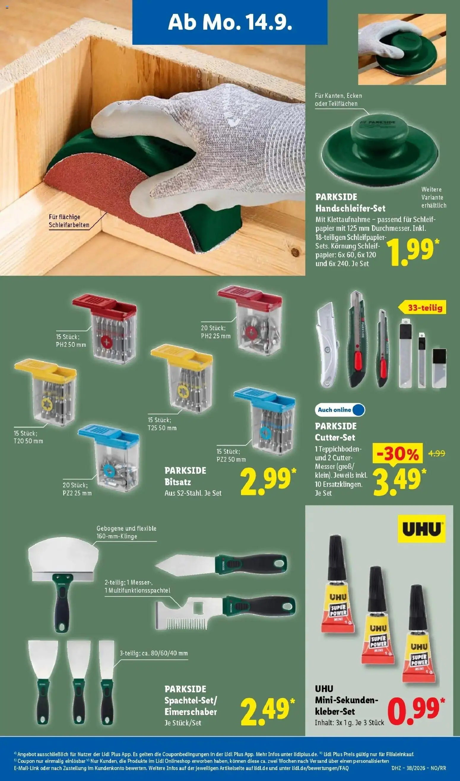 Vorschau von dem Prospekt des Geschäftes Lidl, gültig ab dem 14.09.2026 - Cutter