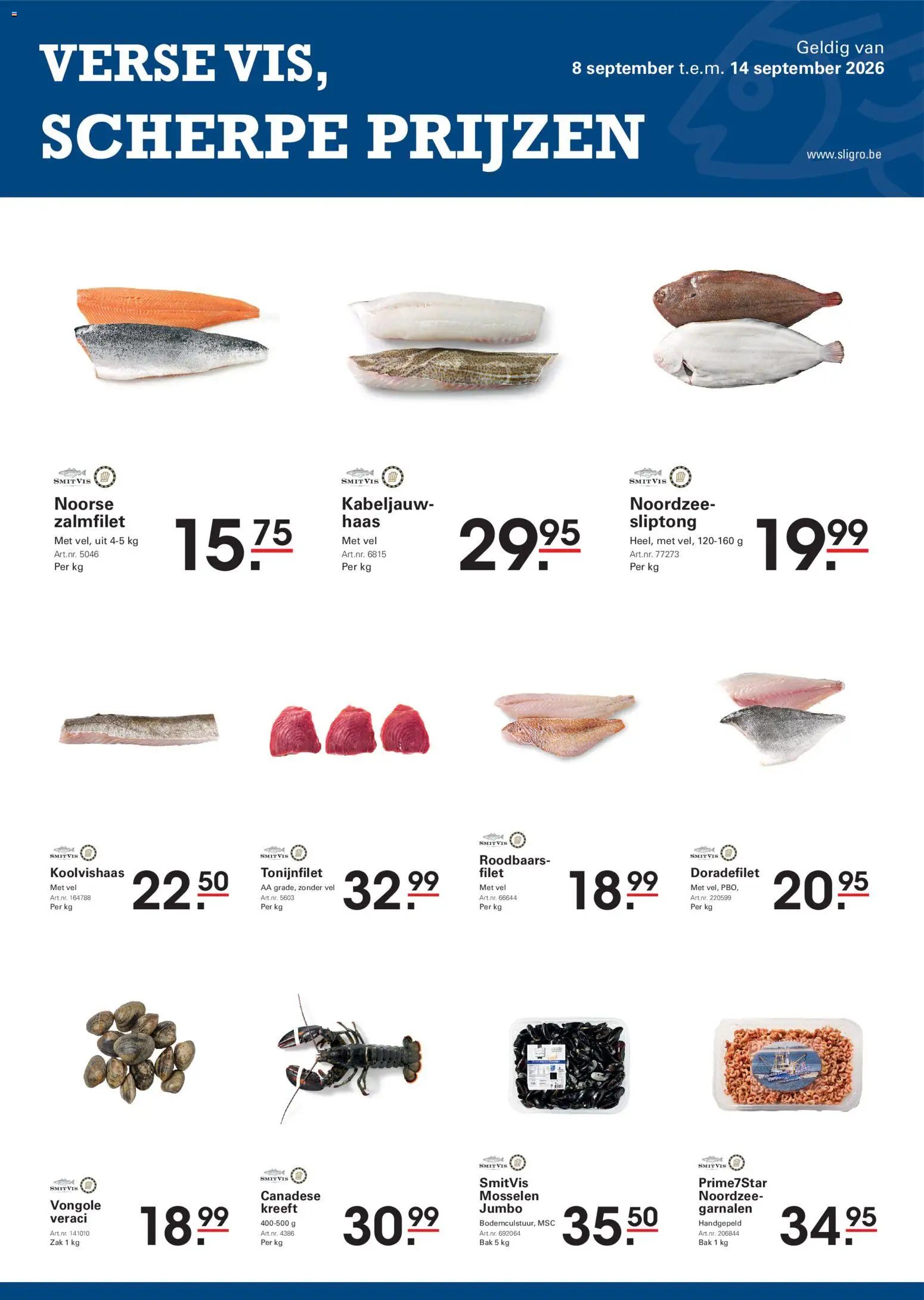 Voorbeeld van Sligro Folder van winkel Sligro geldig vanaf 08/09/2026