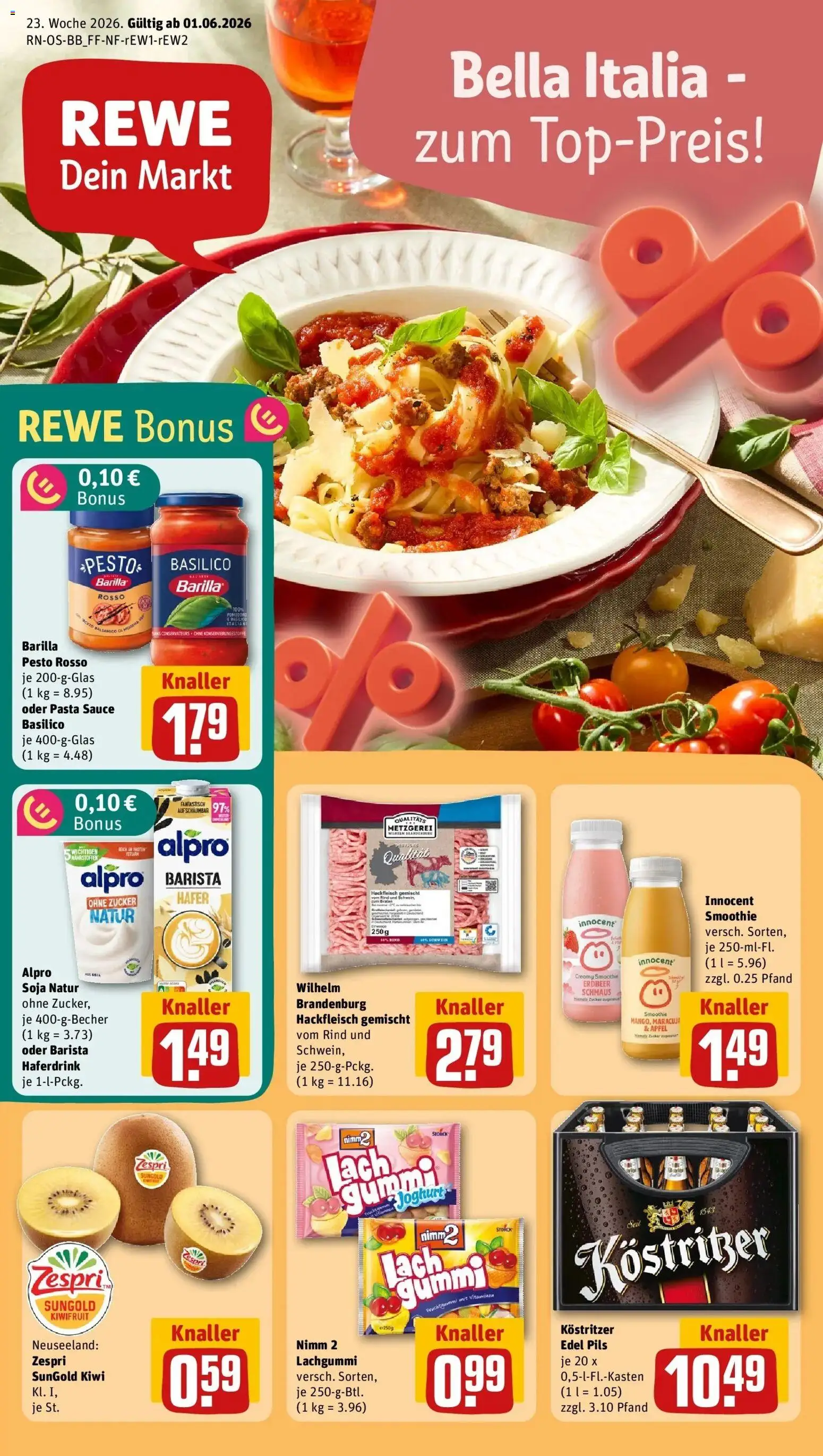 Vorschau von dem Prospekt des Geschäftes Rewe, gültig ab dem 01.06.2026