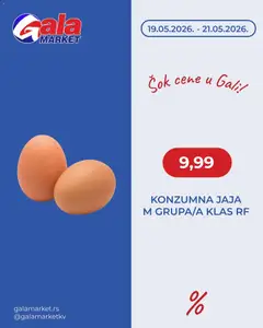 Pregled Gala MARKET kataloga - važi od 19.05.2026