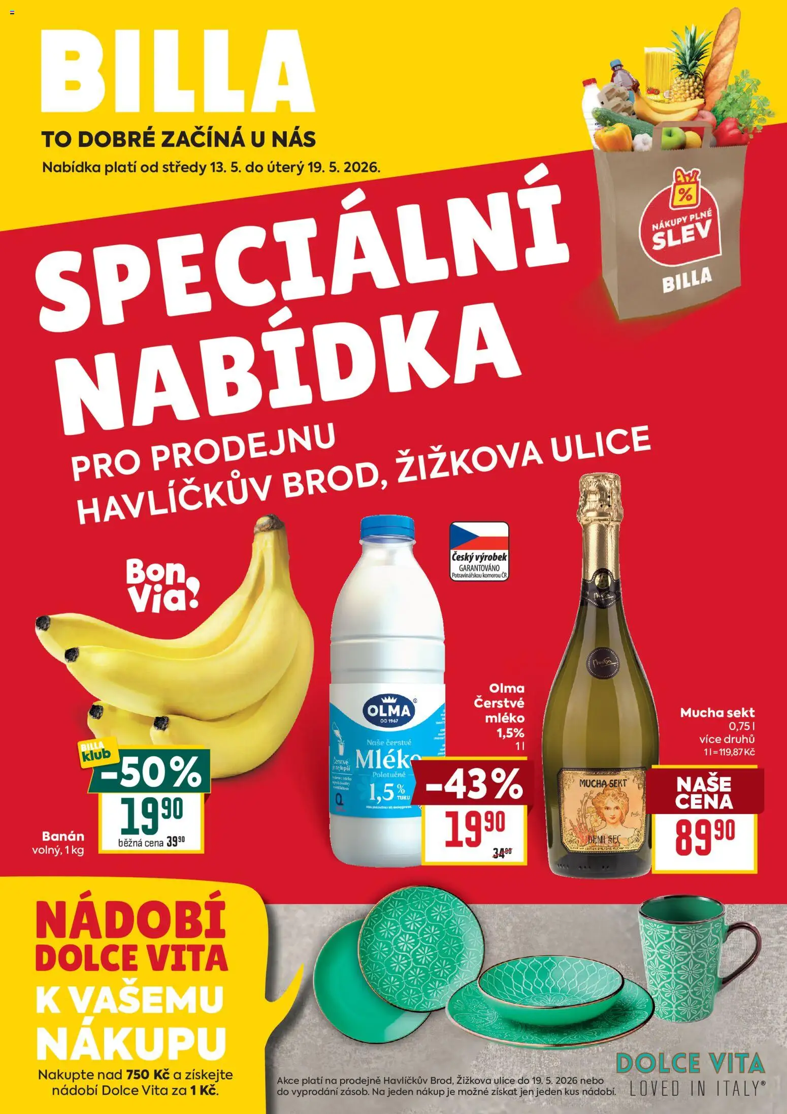 Náhled nabídky: Billa Billa leták - Havlíčkův Brod platný od 13.05.2026