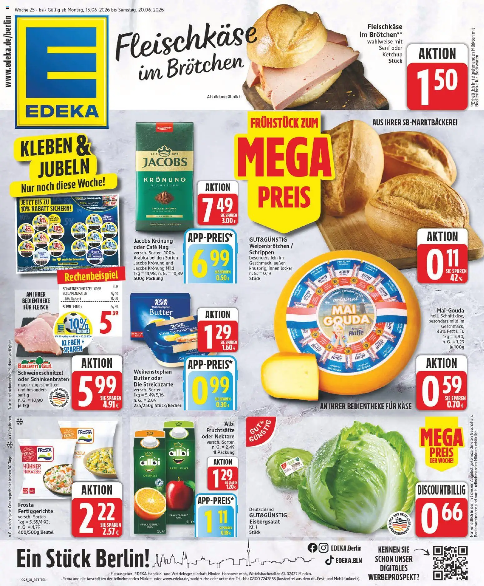 Vorschau von dem Prospekt des Geschäftes Edeka, gültig ab dem 15.06.2026