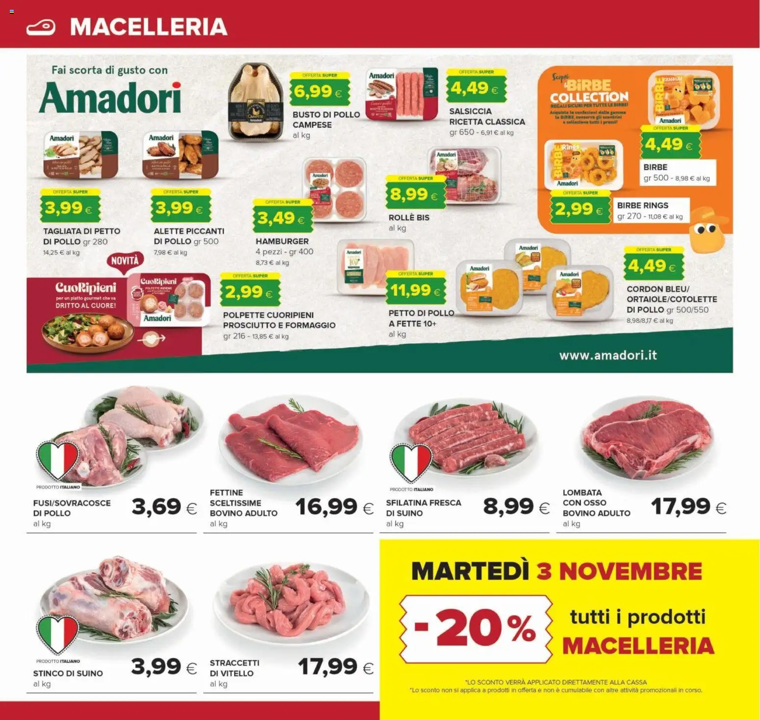 Anteprima dell'opuscolo Oasi volantino Spoltore dal negozio Oasi valido da 22/10/2026 - Pollo, Polpette, Piatto, Prosciutto, Salsiccia, Petto di Pollo, Vitello, Formaggio a fette