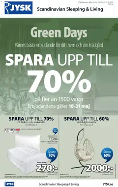 Förhandsgranska reklamblad JYSK erbjudanden från butik JYSK gäller från 18/05/2026