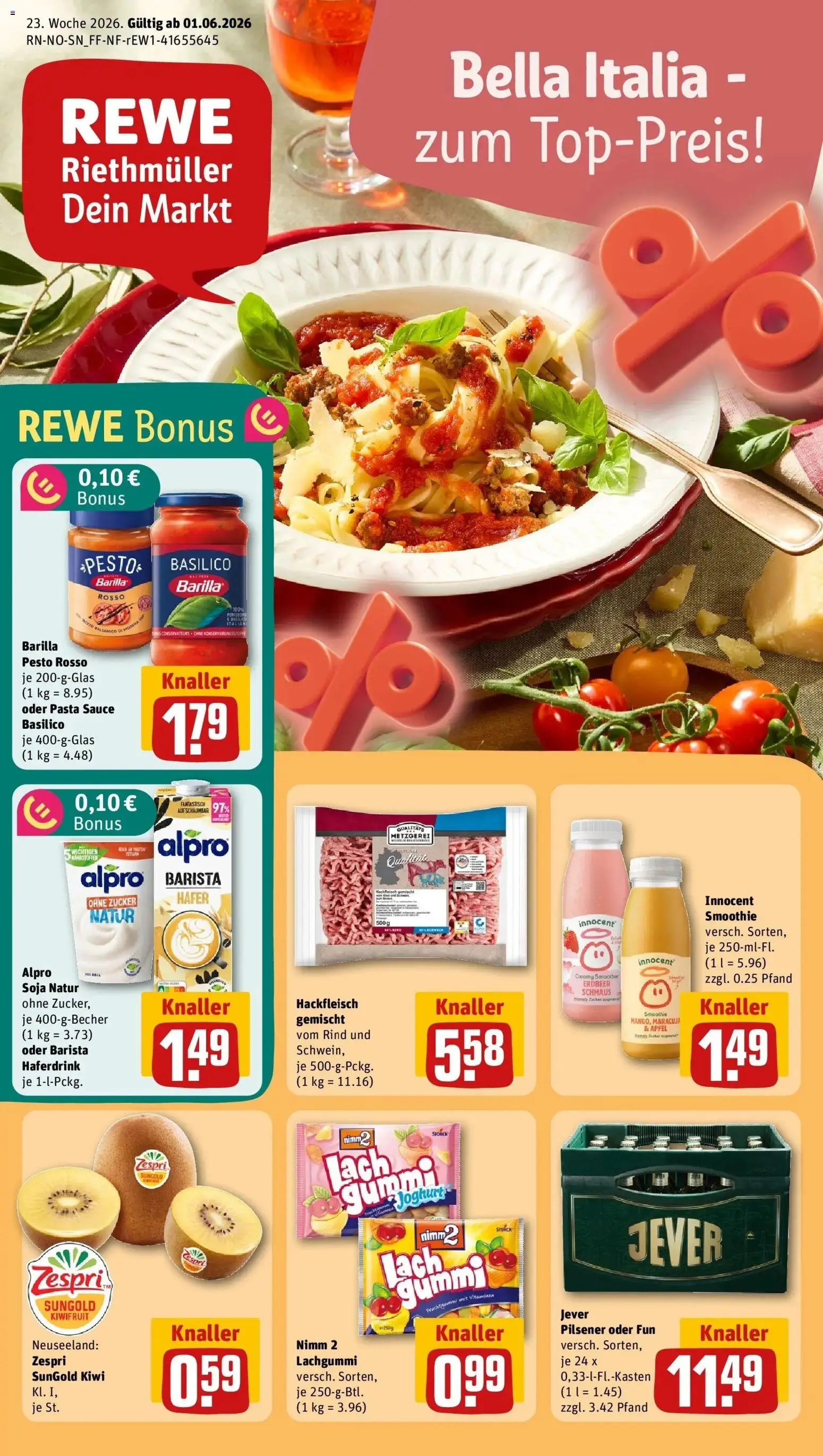 Vorschau von dem Prospekt des Geschäftes Rewe, gültig ab dem 01.06.2026