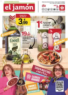 Vista previa del folleto de la tienda Supermercados El Jamón válido desde el 24/09/2026 