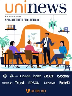 Anteprima dell'opuscolo Unieuro volantino Ufficio dal negozio Unieuro valido da 17/07/2026