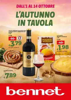 Anteprima dell'opuscolo bennet volantino L'autunno In Tavola dal negozio bennet valido da 01/10/2026