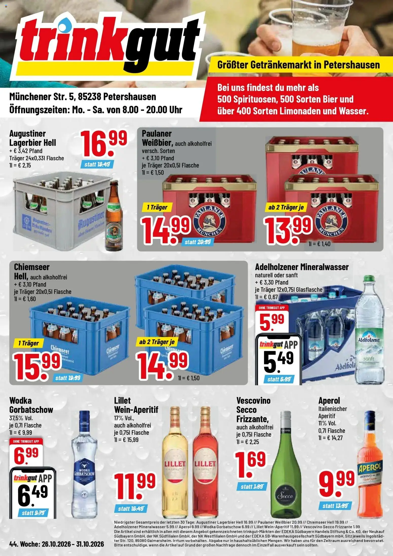 Vorschau von dem Prospekt des Geschäftes Trinkgut, gültig ab dem 26.10.2026