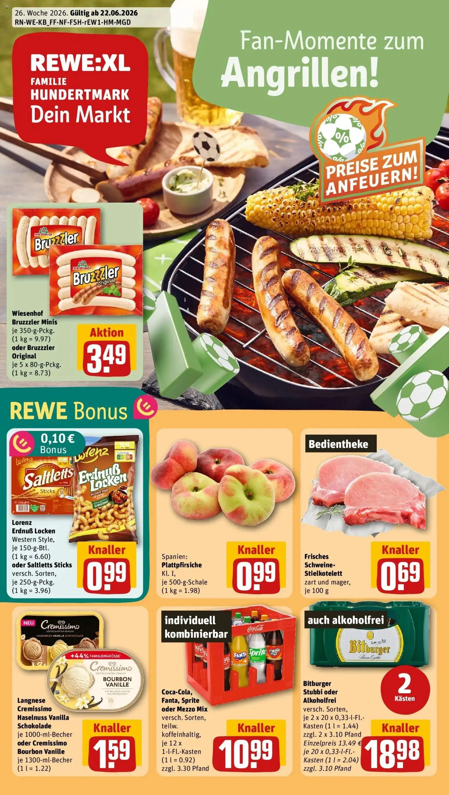 Vorschau von dem Prospekt des Geschäftes Rewe, gültig ab dem 21.06.2026