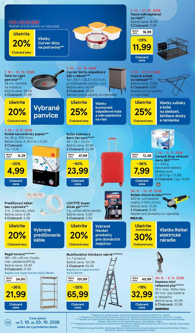 Nový Tesco leták od 07.10.