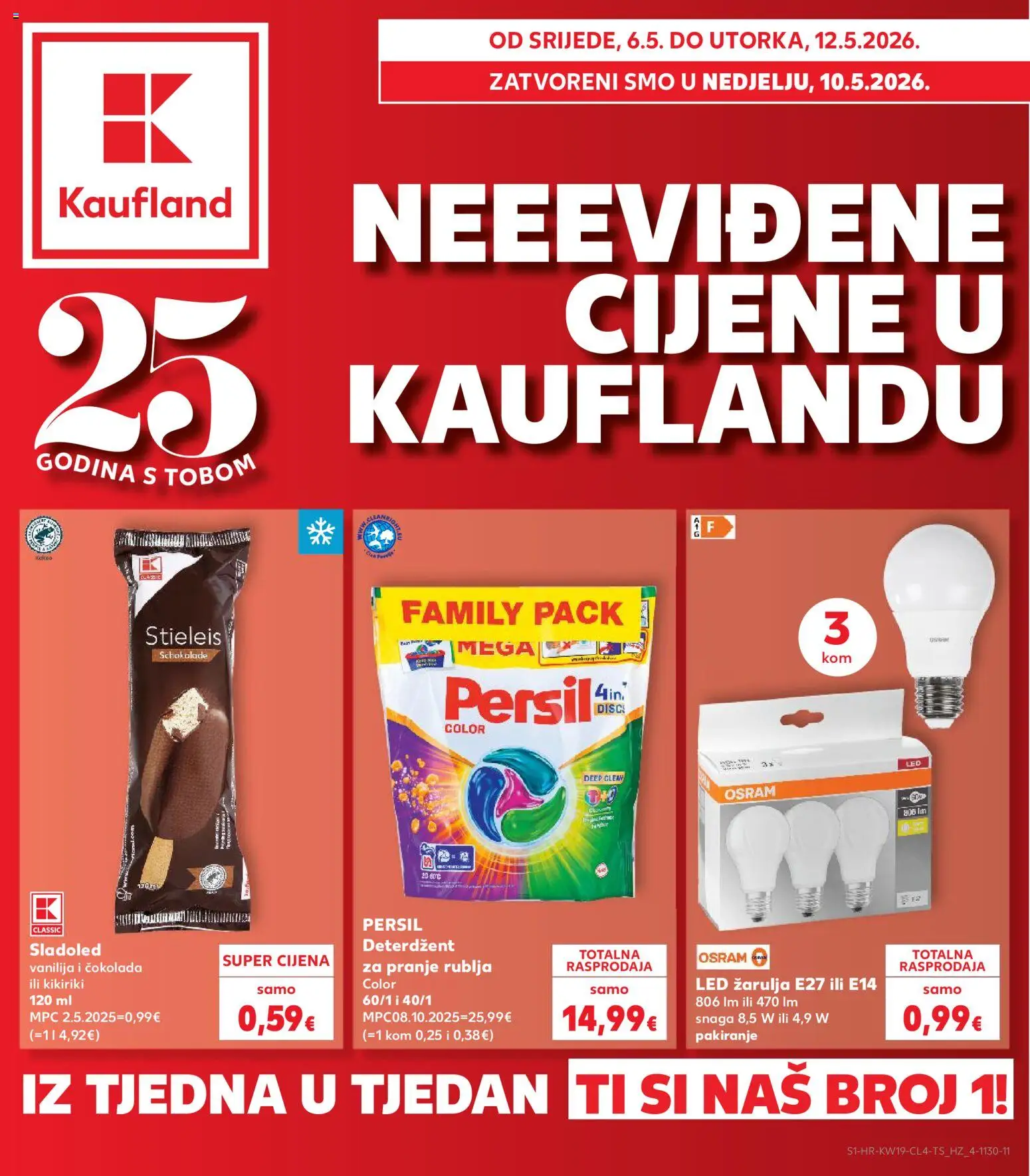 Pregled letka Split-Ravne njive trgovine Kaufland vrijedi od 06.05.2026