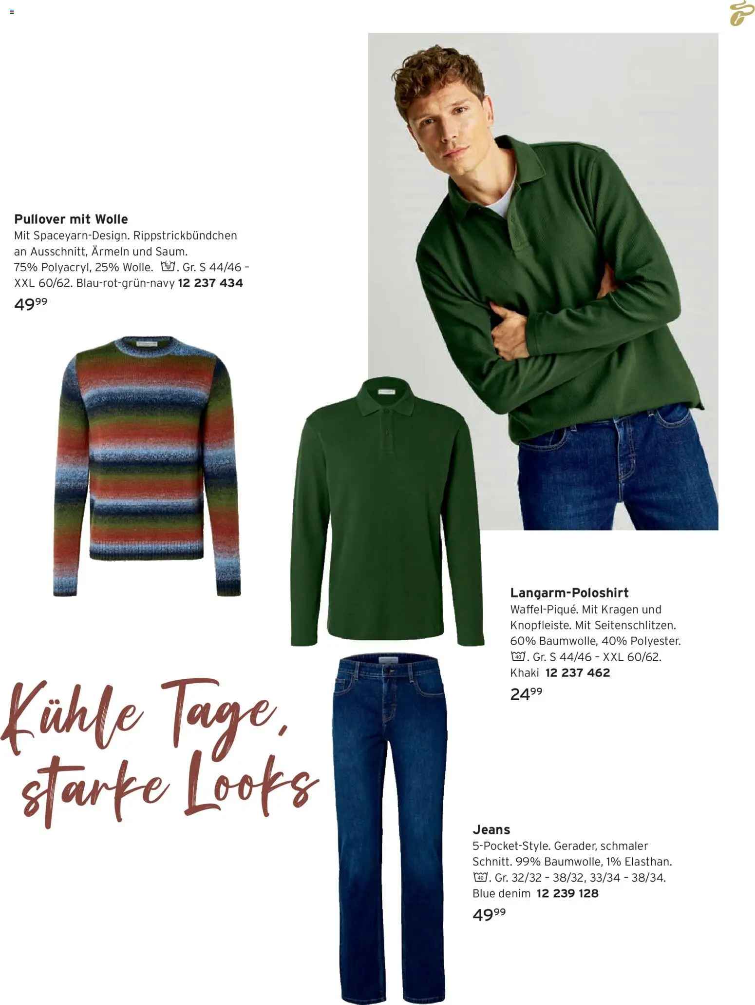 Vorschau von dem Prospekt des Geschäftes Tchibo, gültig ab dem 01.11.2026 - Jeans, Pullover