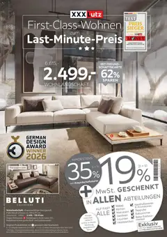 Vorschau von dem Prospekt des Geschäftes XXXLutz, gültig ab dem 19.09.2026