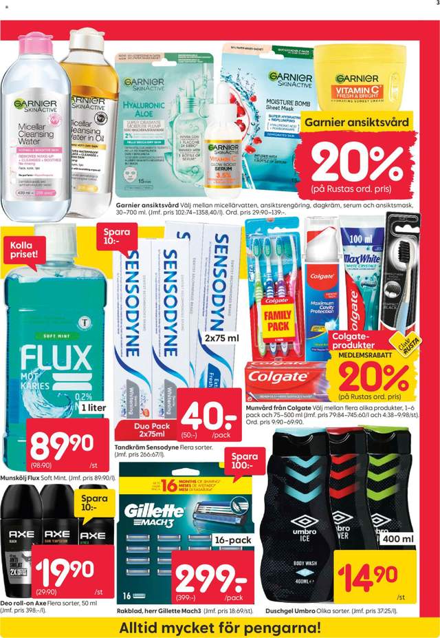 Nytt Rusta reklamblad från 13/07