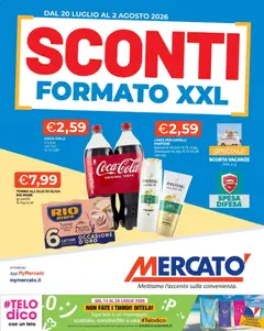 Anteprima dell'opuscolo Mercatò volantino dal negozio Mercatò valido da 20/07/2026