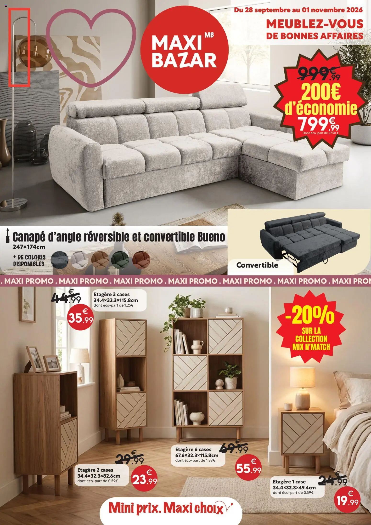 Prévisualisation de Maxi Bazar catalogue du magasin Maxi Bazar formulaire valide 28/09/2026