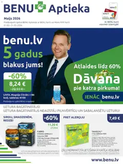 Skatīt BENU akciju bukletu, derīgs no 01.05.2026.