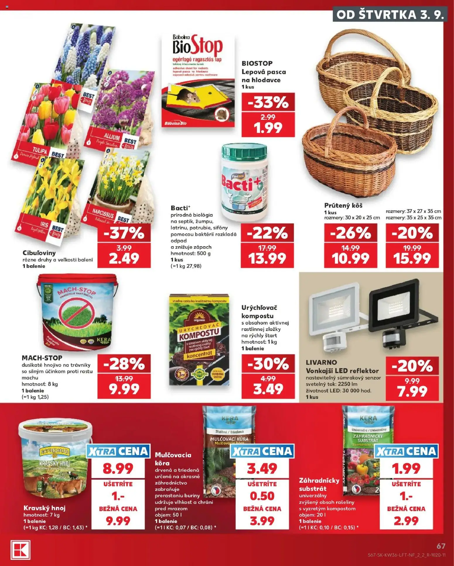Náhľad Kaufland letáku platného od 03.09.2026 - Led, Led reflektor, Kôš, Reflektor, Substrát