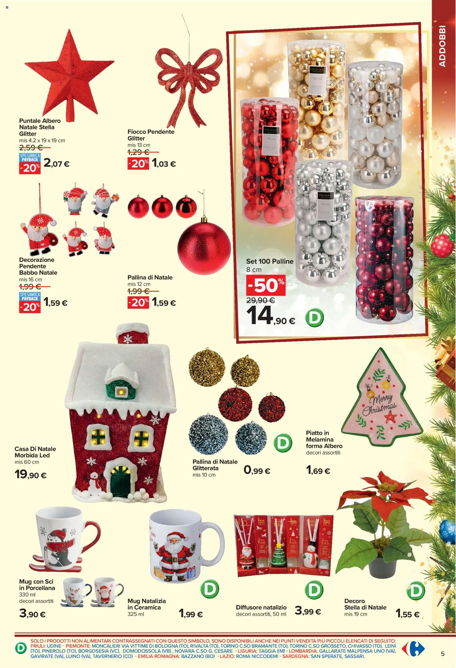 Anteprima dell'opuscolo Carrefour volantino Iper Catalogo Addobbo dal negozio Carrefour valido da 02/11/2026 - Piatto, Decorazione