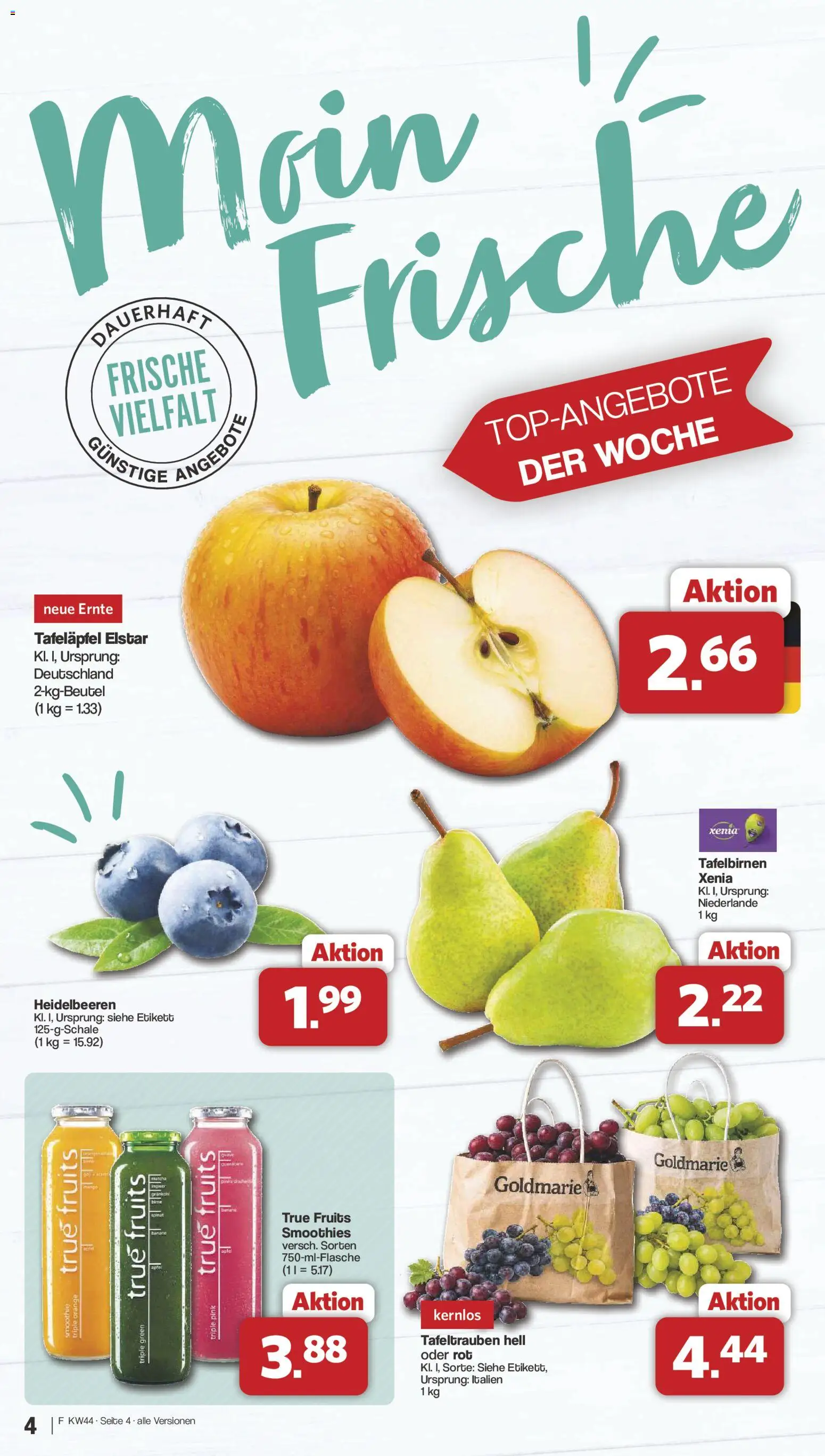 Vorschau von dem Prospekt des Geschäftes Famila Nordwest, gültig ab dem 26.10.2026 - Heidelbeeren