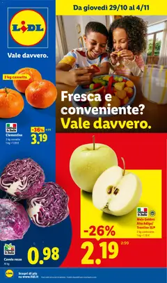 Anteprima dell'opuscolo Lidl volantino Fresca e conveniente dal negozio Lidl valido da 29/10/2026
